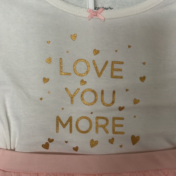 NWT ~ Carters ~ size 18 months ~ 2 piece Love You More ballet outfit - Picture 3 of 7